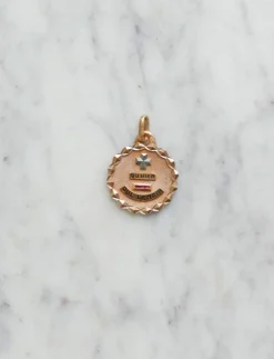 Médaille d'amour vintage A.AUGIS en or rose