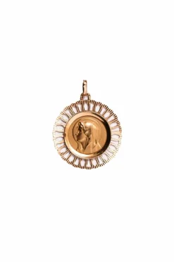 Médaille de la Sainte Vierge Marie en or jaune
