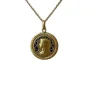 Médaille de la Vierge Marie ancienne et émail
