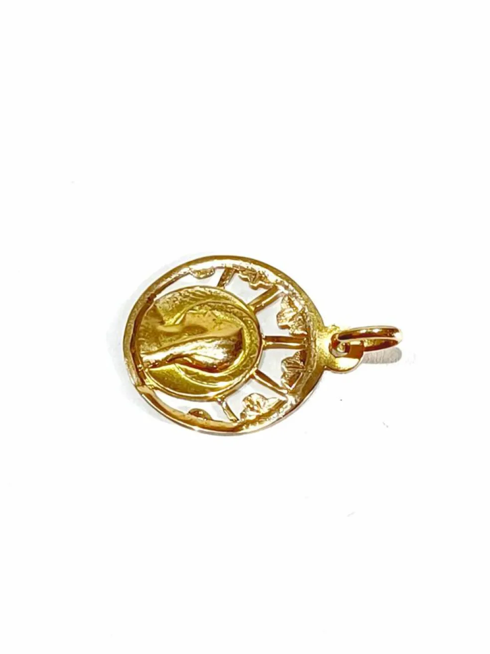 Médaille de la Vierge or rose