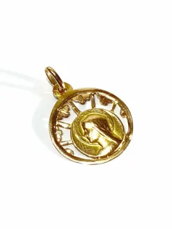 Médaille de la Vierge or rose