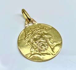 Médaille du Christ en or jaune 18 carats