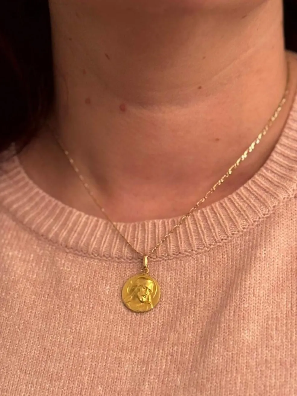 Médaille du Christ en or jaune