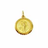 Médaille du zodiac vierge or jaune