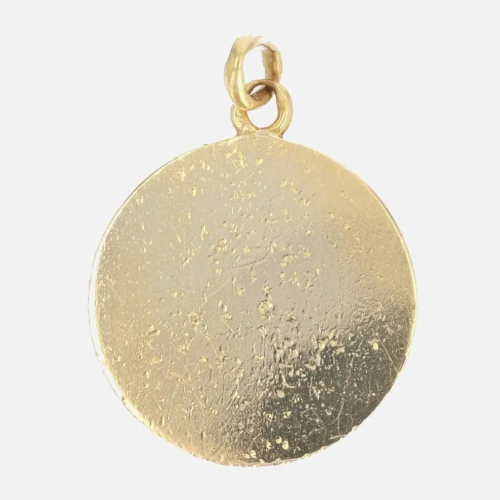 Médaille en or jaune Saint Christophe