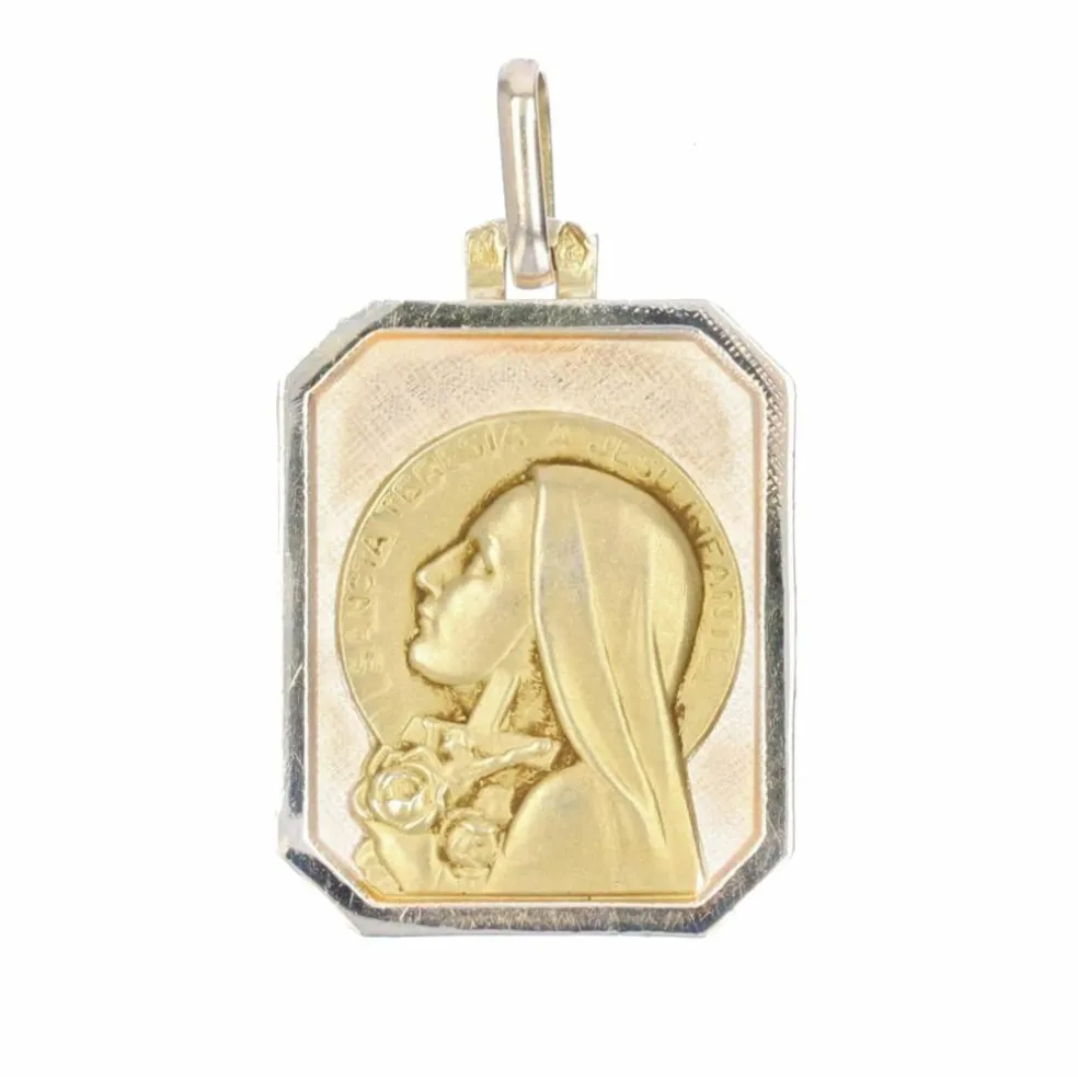 Médaille en or rose Sainte Thérèse