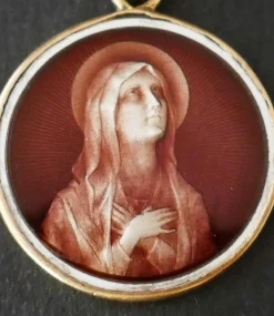 Médaille émail Brun