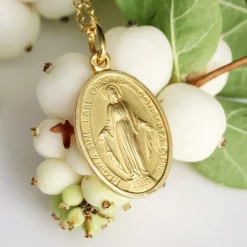 Médaille Miraculeuse or jaune ancienne