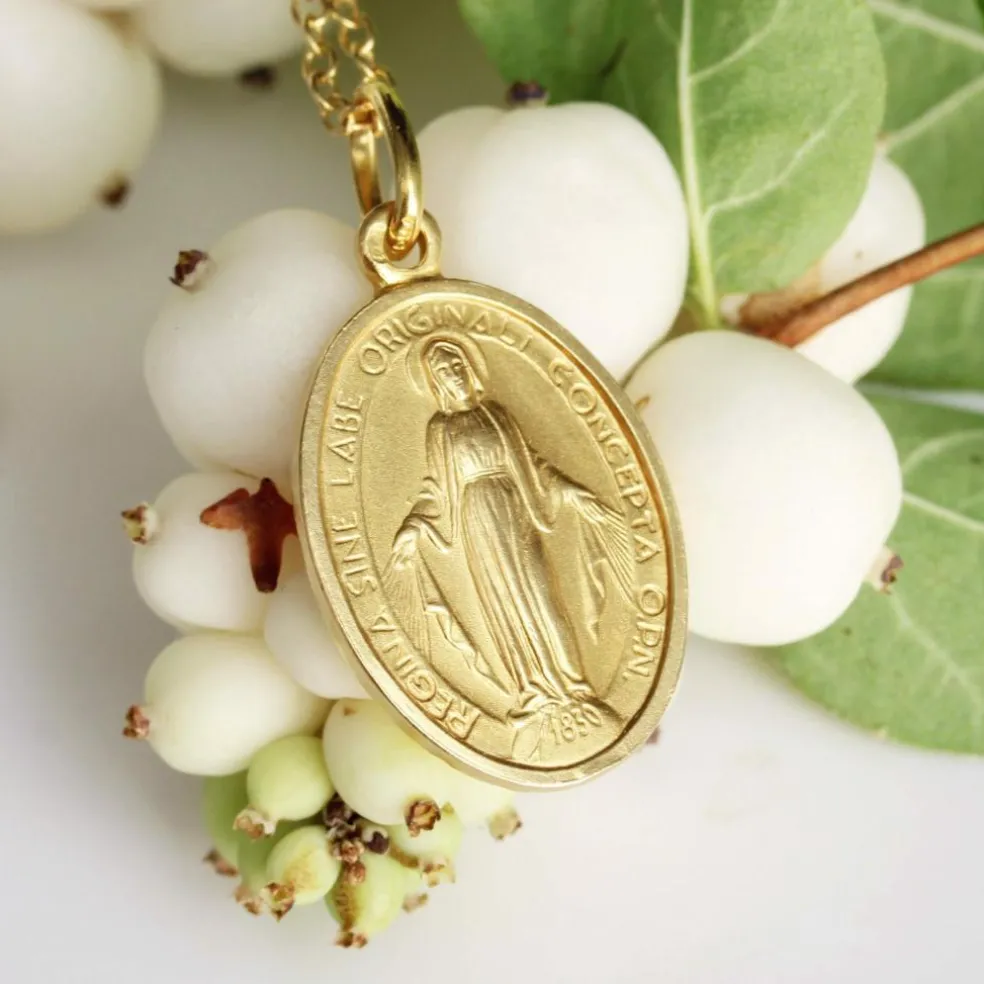 Médaille Miraculeuse or jaune ancienne