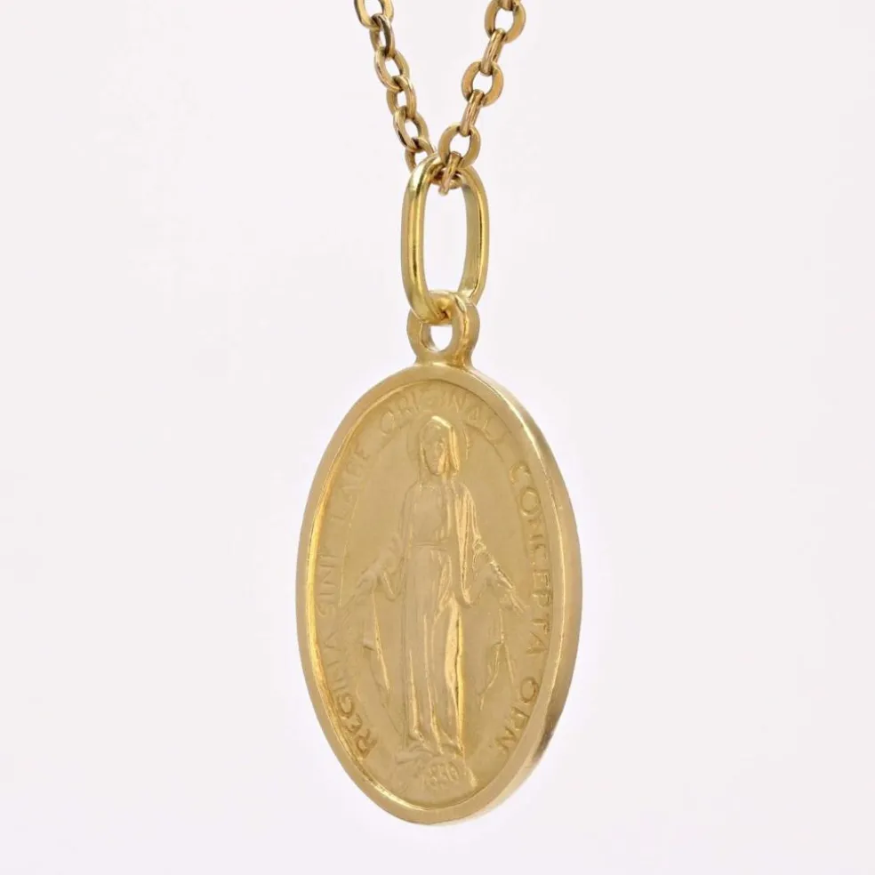 Médaille Miraculeuse or jaune ancienne
