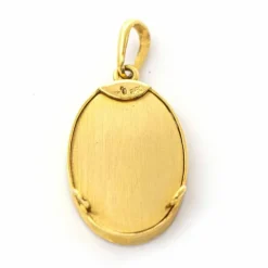 Médaille Montserrat Or jaune Email