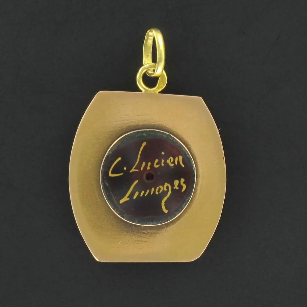 Médaille or et émail de Limoges
