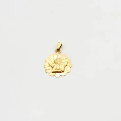 Médaille or jaune ange Raphaël