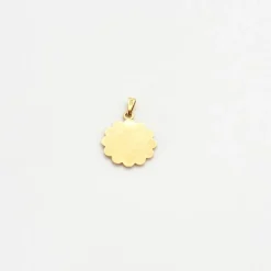 Médaille or jaune ange Raphaël