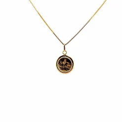 Médaille Or Jaune 18k Marie