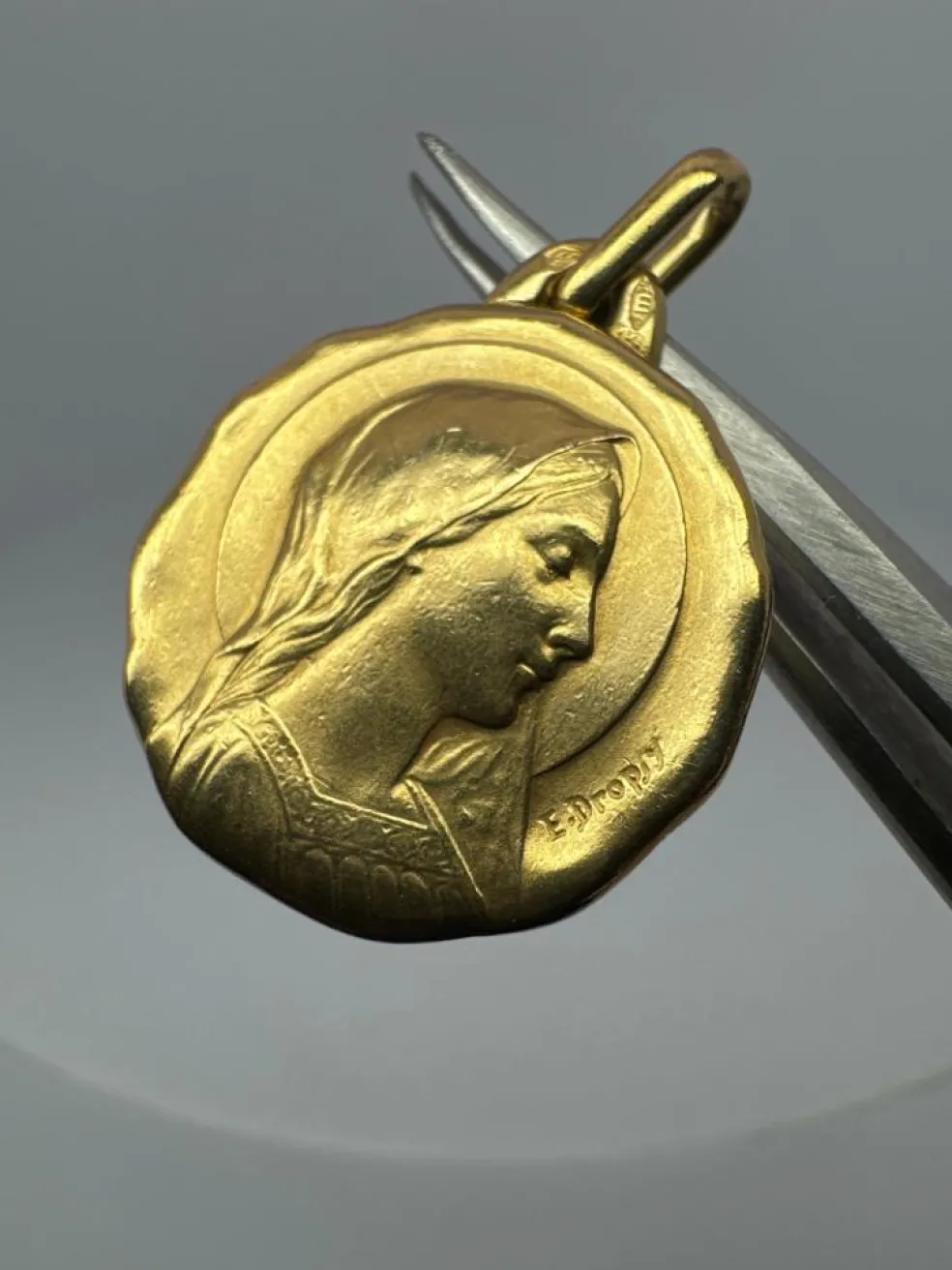 Médaille Or Jaune 18k Émile Dropsy