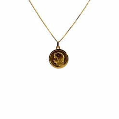 Médaille Or Jaune Marie 18 k