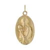 Médaille or jaune Vierge à l'enfant signée Dropsy