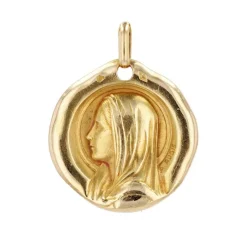 Médaille or jaune Vierge Marie Augis