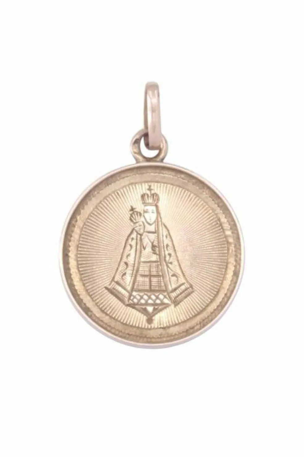 Médaille or rose notre dame de la délivrande
