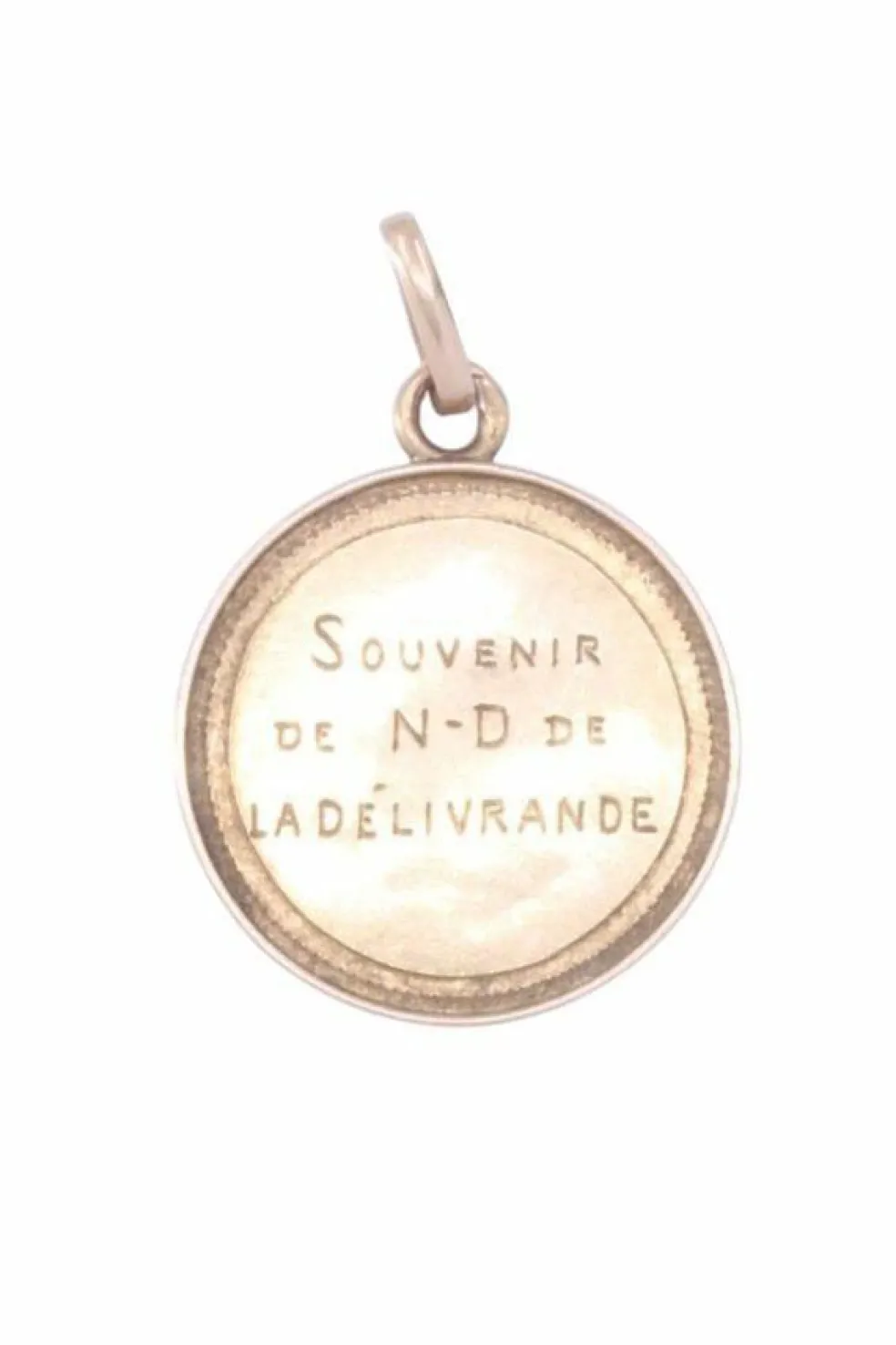 Médaille or rose notre dame de la délivrande