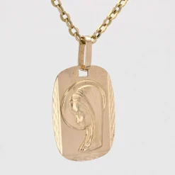 Médaille or rose Vierge Marie