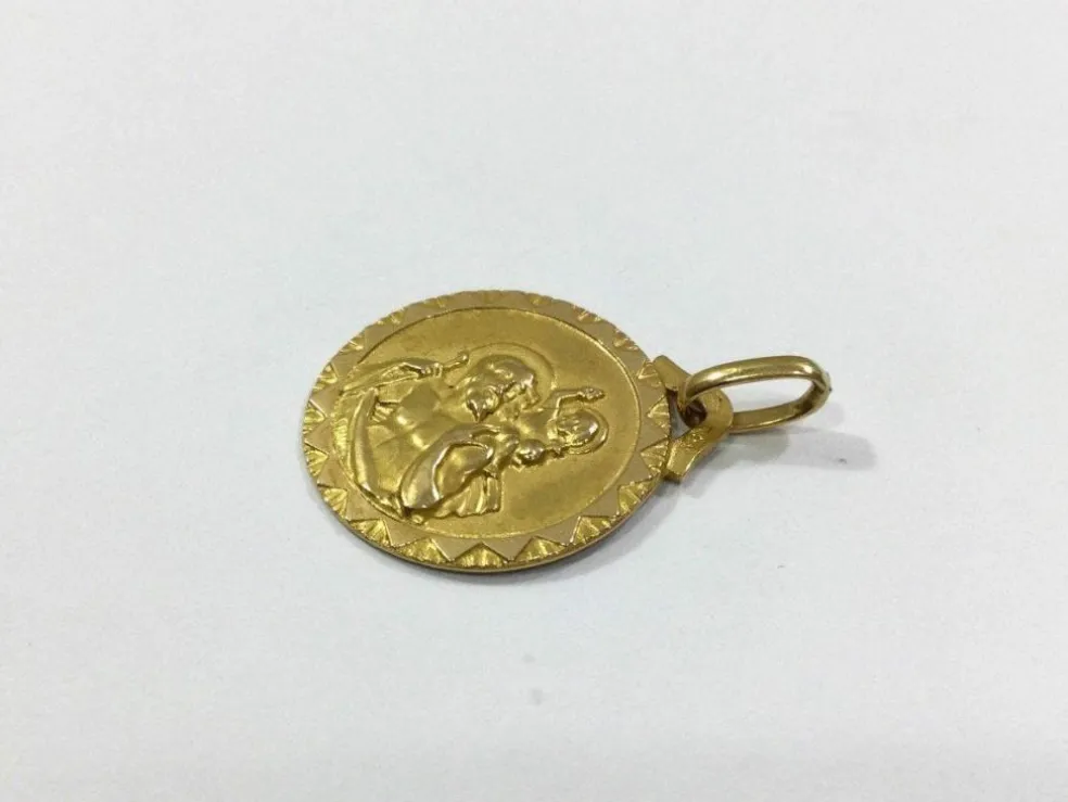 Médaille Or Saint Christophe