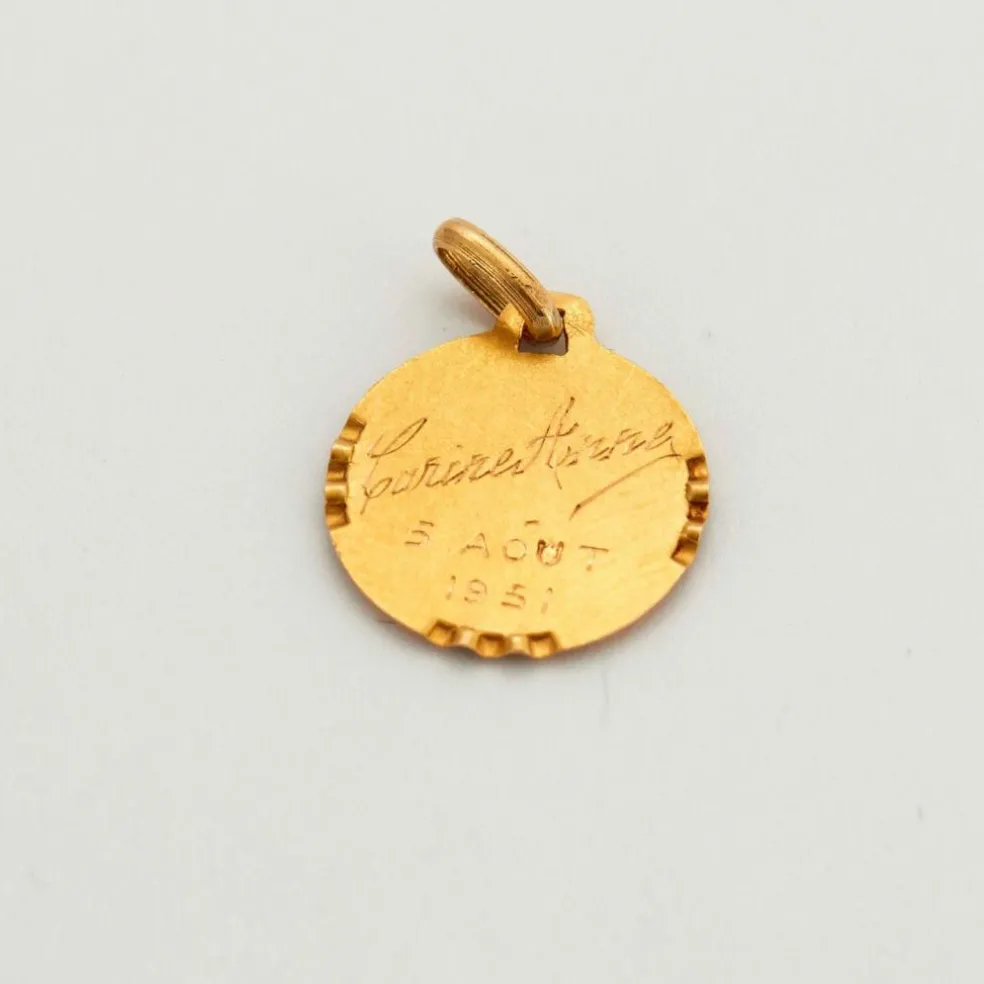 Médaille Or sur chaîne