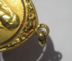 Médaille pendentif Dropsy Art Nouveau Vierge