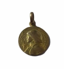 Médaille pendentif Jeanne d’Arc biface