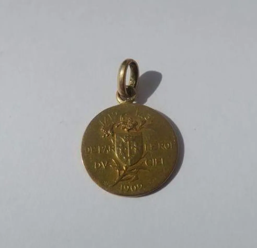 Médaille pendentif Jeanne d’Arc biface