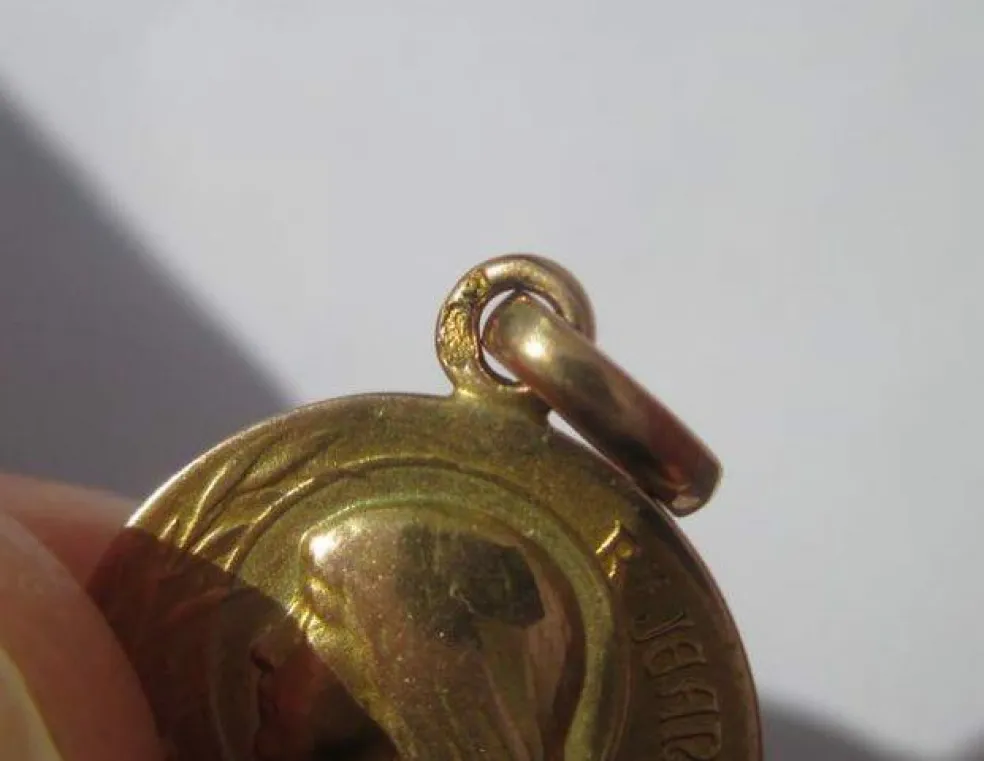 Médaille pendentif Jeanne d’Arc biface