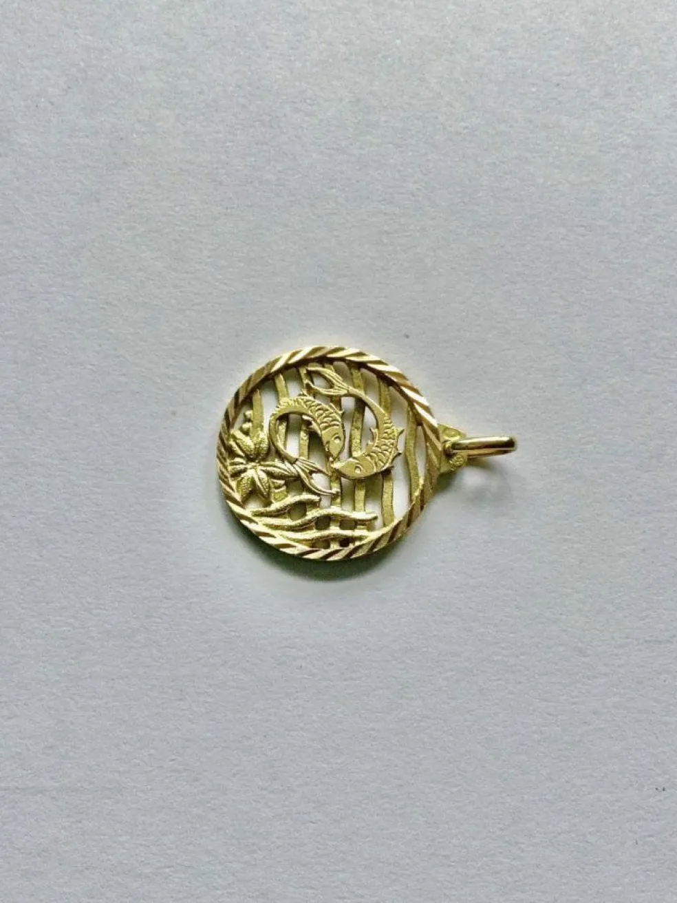 Médaille Poisson Art Nouveau