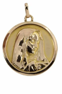 Médaille Religieuse de la Vierge signée Dropsy