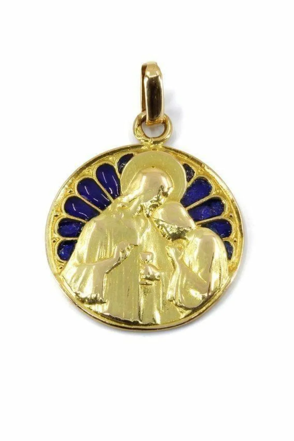 Médaille religieuse émail