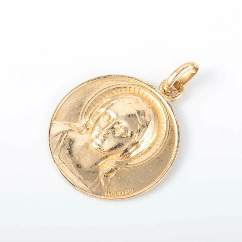 Médaille religieuse Maria or jaune