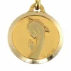 Médaille Religieuse Vierge signée Augis