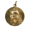 Médaille Représentant Une Femme Casquée