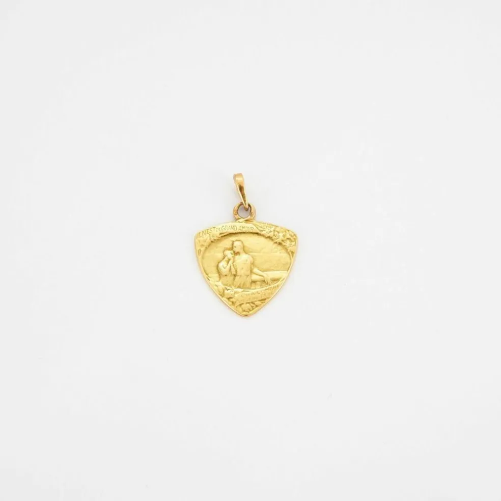 Médaille romantique, époque Art Nouveau