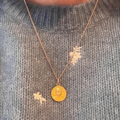 Médaille ronde Vierge Marie