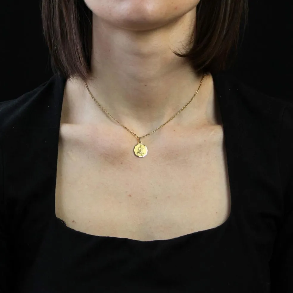 Médaille Saint Christophe or jaune