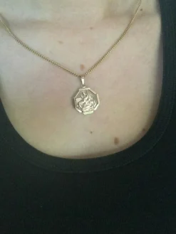 Médaille Saint Christophe Or Rose