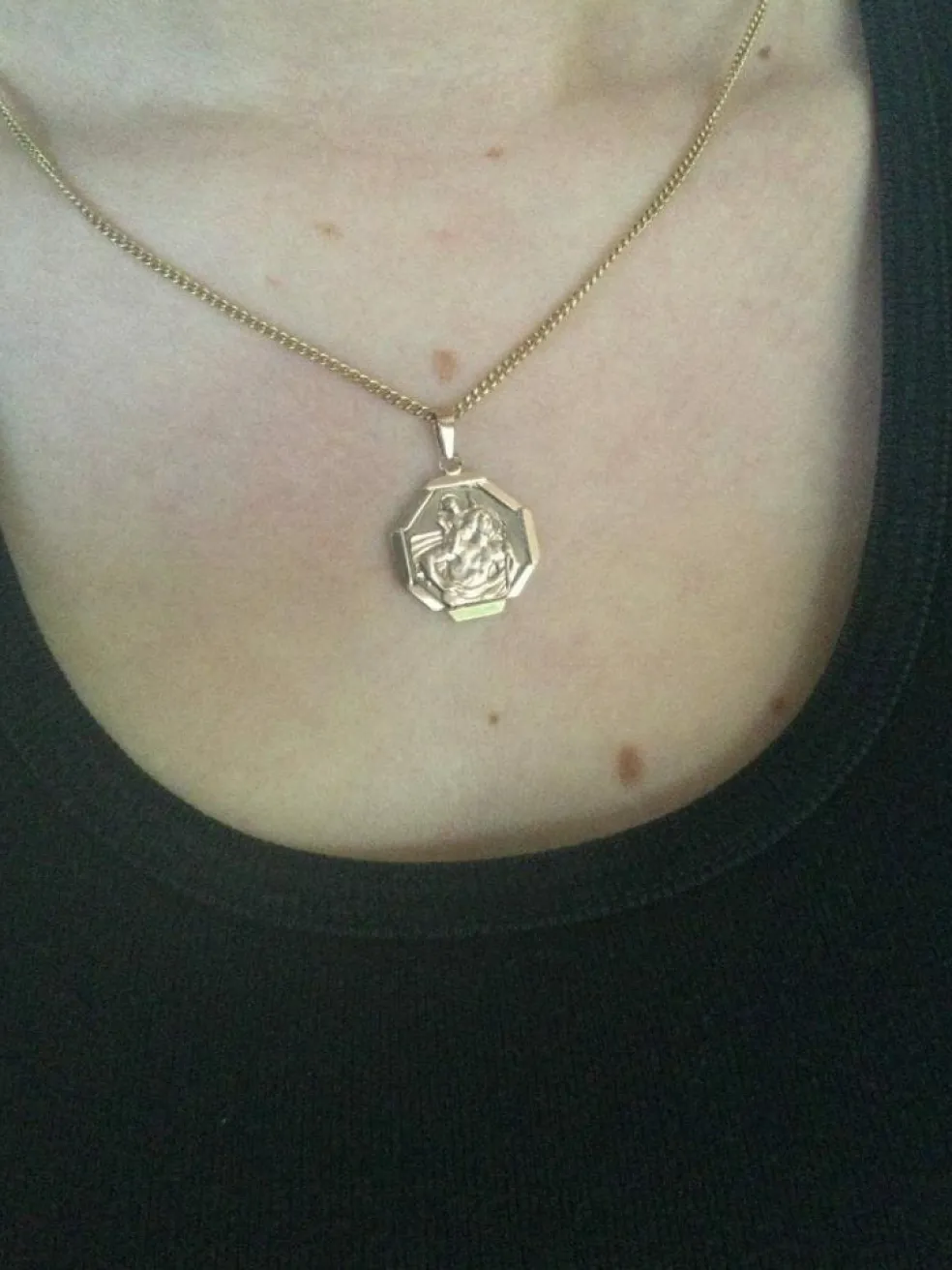 Médaille Saint Christophe Or Rose