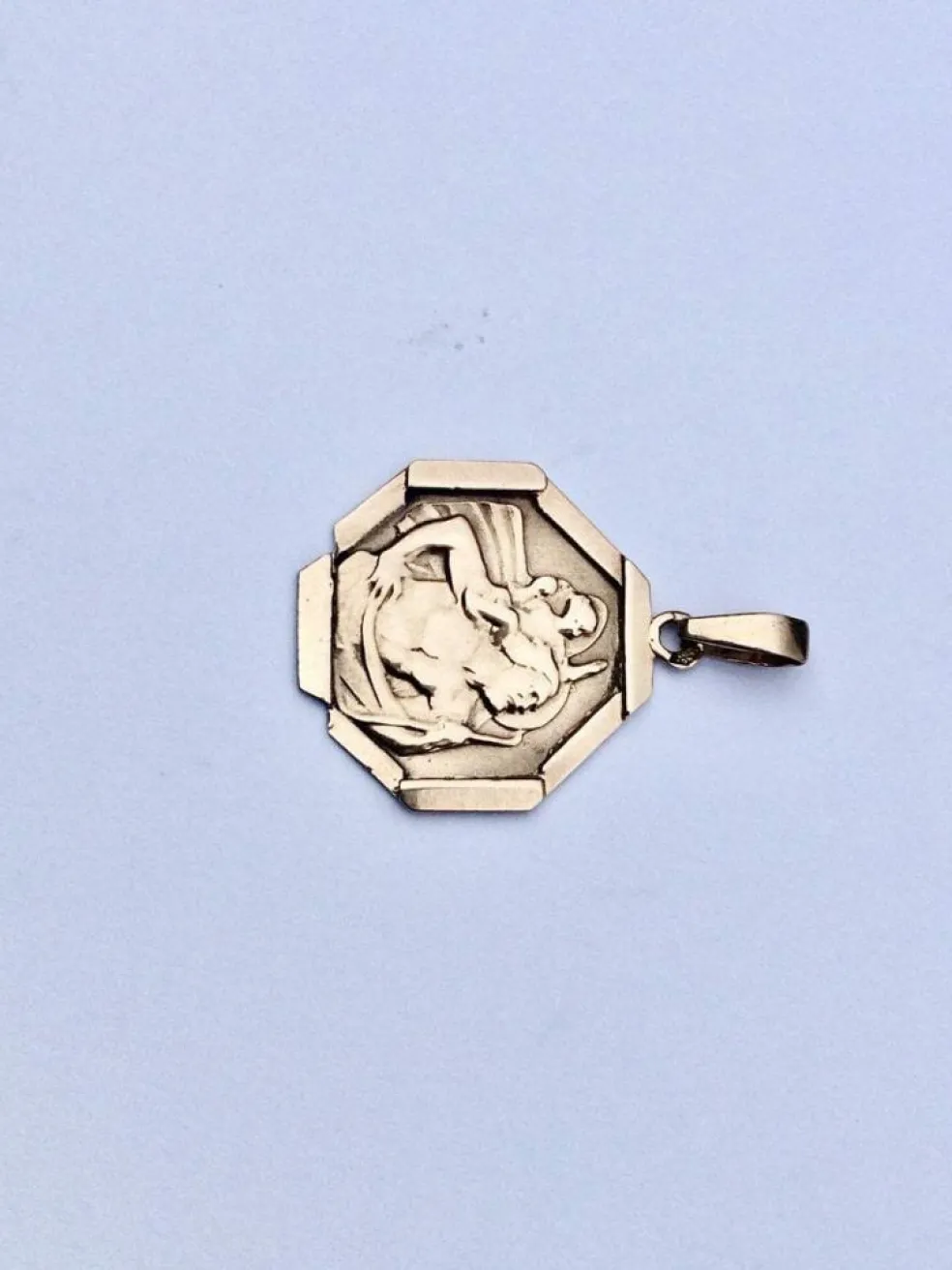 Médaille Saint Christophe Or Rose