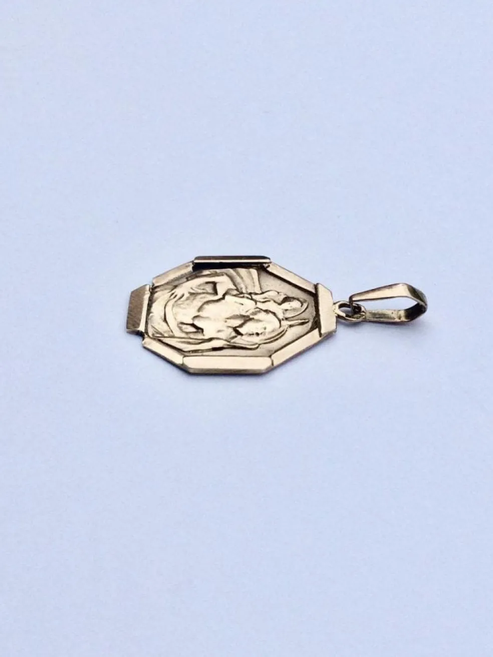 Médaille Saint Christophe Or Rose