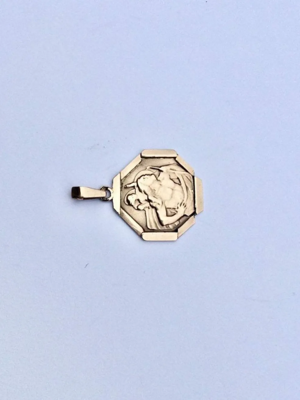 Médaille Saint Christophe Or Rose