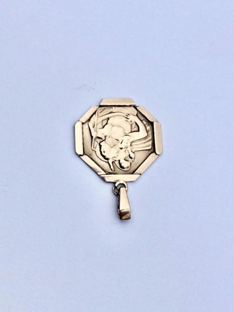 Médaille Saint Christophe Or Rose