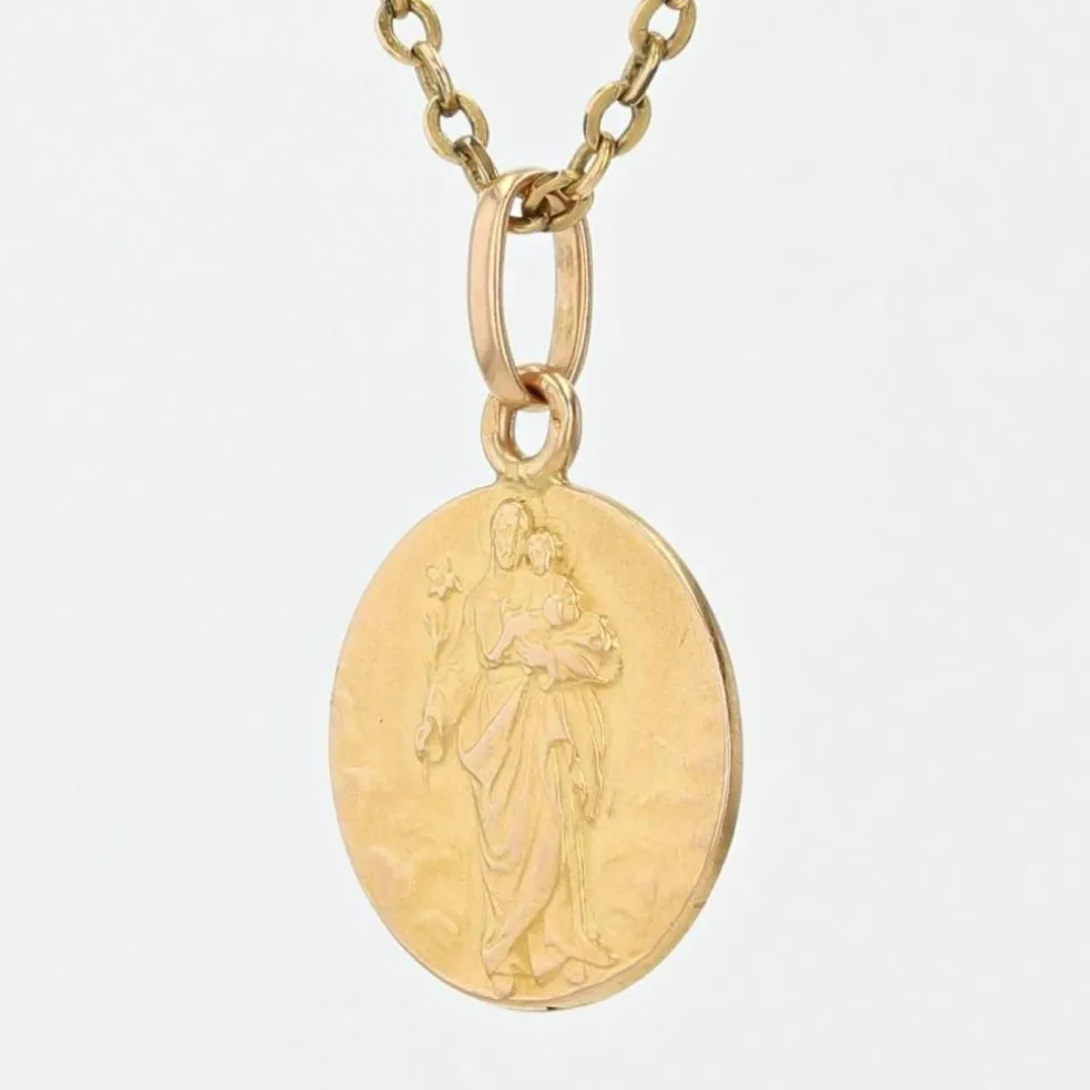 Médaille Saint Joseph au lys