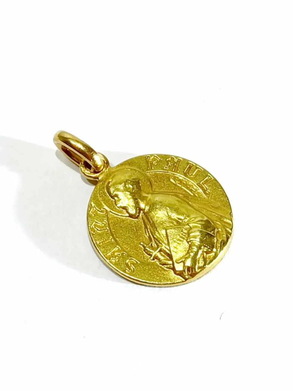 Médaille Saint Paul or jaune
