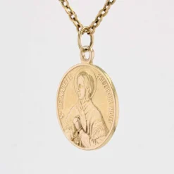 Médaille Sainte Bernadette or jaune